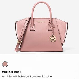 New! Michael Kors Jet Set Pink Leather Satchel